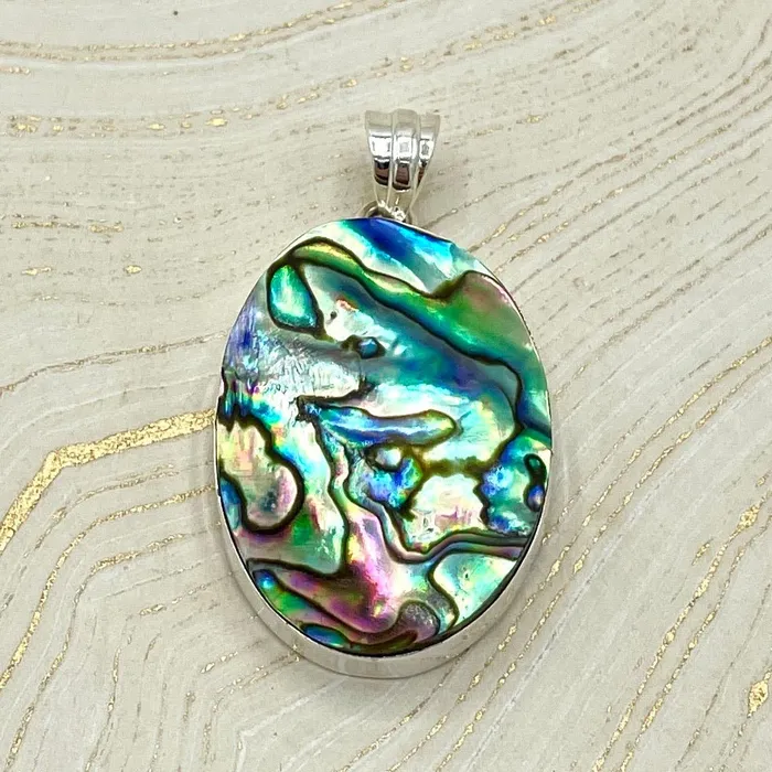Abalone Shell Pendant Sterling Silver Jensen Rocks Necklaces