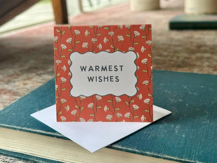 Cat Merrick Art Co Wholesale Warmest Wishes Mini Greeting Card Earrings