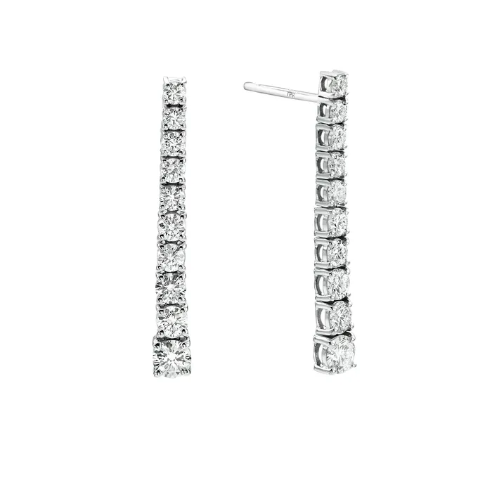 Earrings Degrade Tennis diamond Earrings The Private Room Fine Jewelry