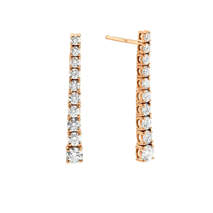 Earrings Degrade Tennis diamond Earrings The Private Room Fine Jewelry