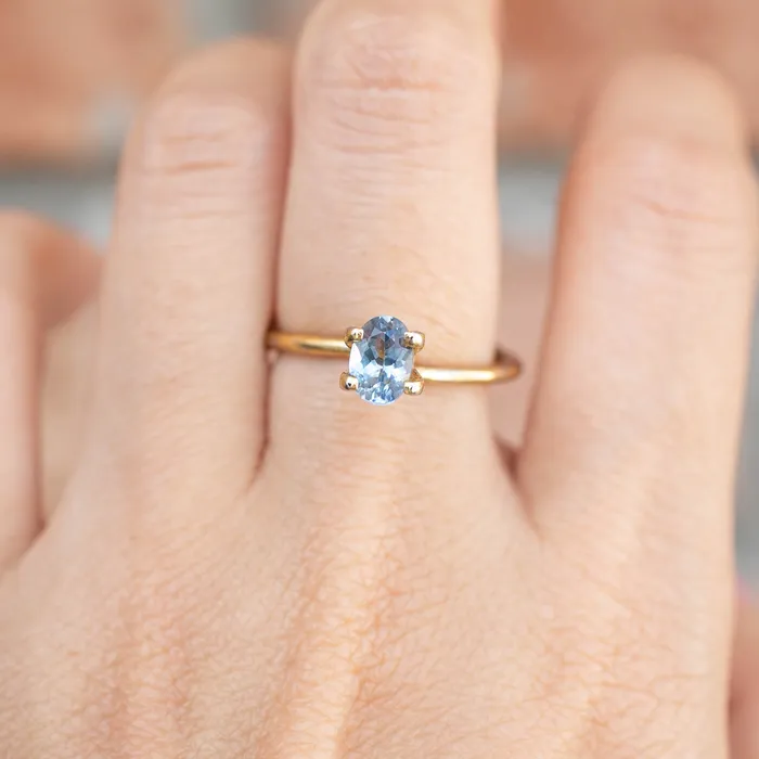 Envero Jewelry 093ct Oval Cut Light Blue Montana Sapphire Rings Envero Jewelry 093ct Oval Cut Light Blue Montana Sapphire Rings
