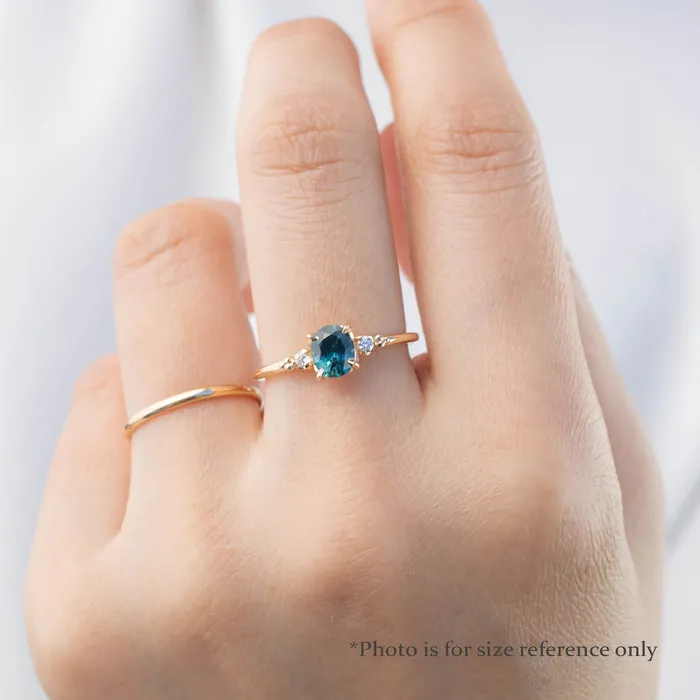 Envero Jewelry Rings Estel Ring 6x5mm 080ct Light Blue Green Oval Montana Sapphire 14K Yellow Gold Envero Jewelry Rings Estel Ring 6x5mm 080ct Light Blue Green Oval Montana Sapphire 14K Yellow Gold