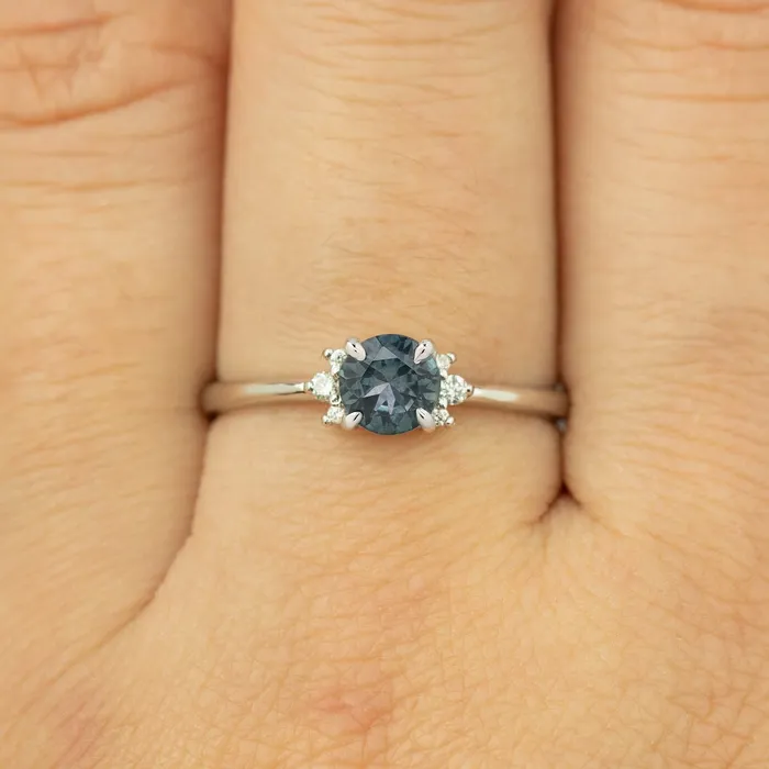 Envero Jewelry Rings Lena Ring 065ct Blue Green Montana Sapphire 14k White Gold one of a kind Envero Jewelry Rings Lena Ring 065ct Blue Green Montana Sapphire 14k White Gold one of a kind
