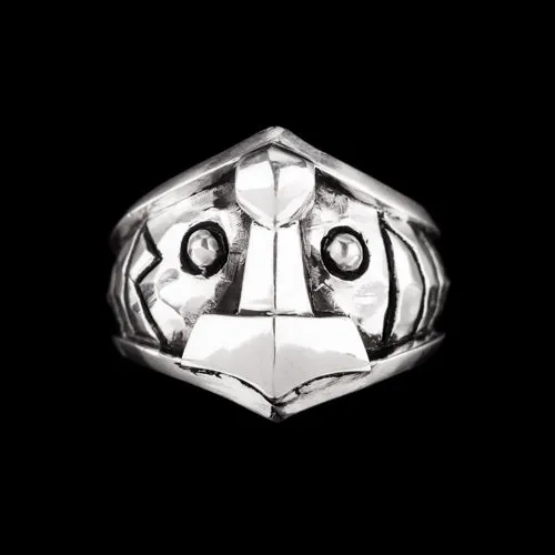 Rings Northan Viking Silver Thors Hammer Ring