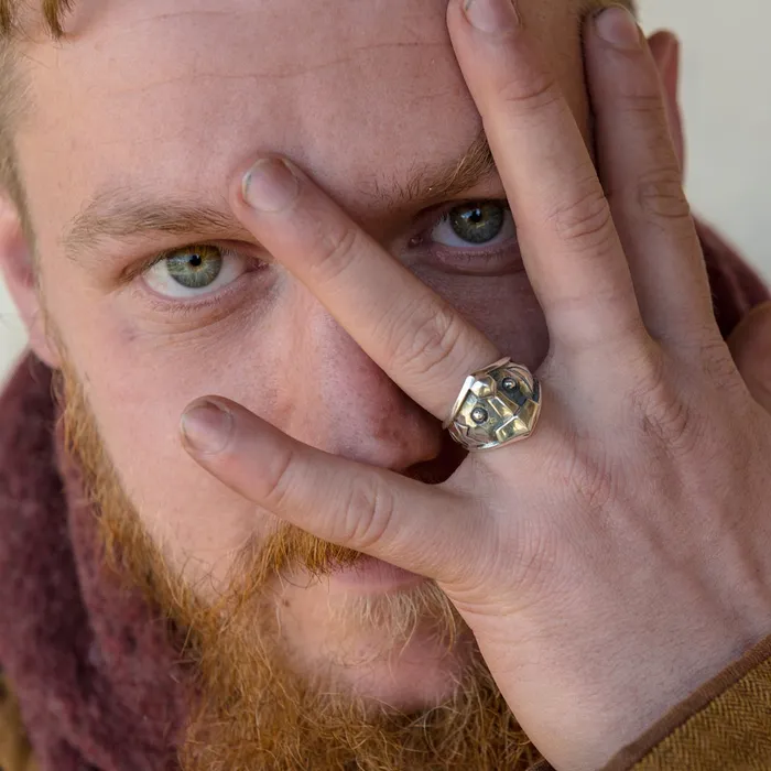 Rings Northan Viking Silver Thors Hammer Ring