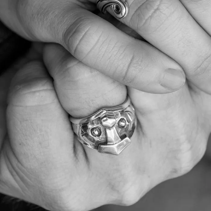 Rings Northan Viking Silver Thors Hammer Ring