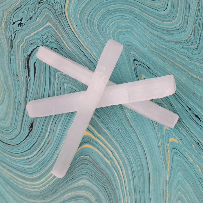Selenite Rough Sticks Calming Peaceful Energy Clearing Natural Energy Earrings