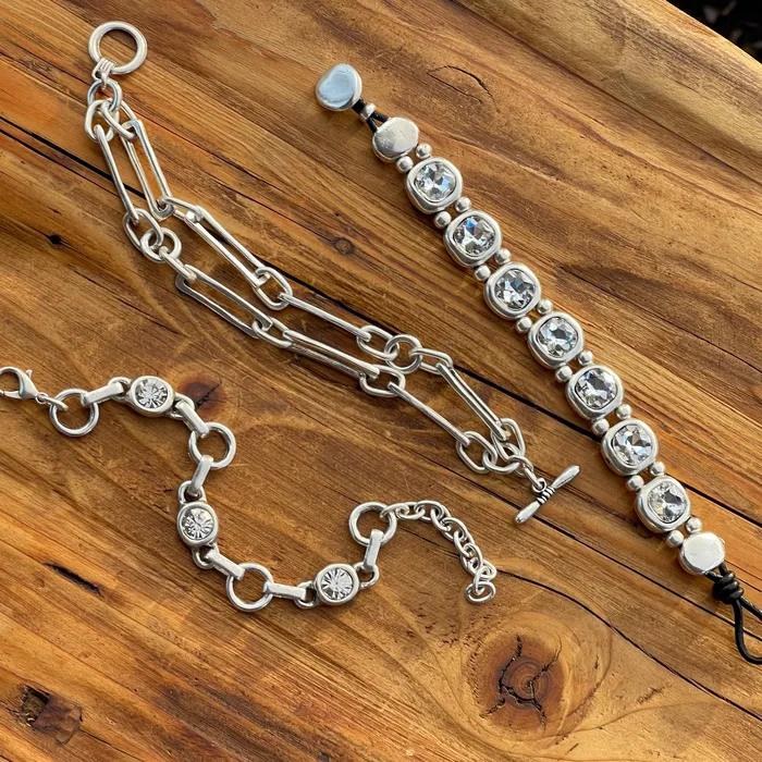 Sterling Silver Pewter Stackable Bracelets HeidiJHale Designs Rings Sterling Silver Pewter Stackable Bracelets HeidiJHale Designs Rings