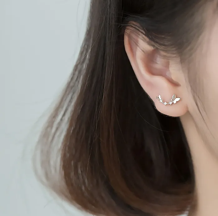 Sweet Gold Butterfly Sorasol Earrings