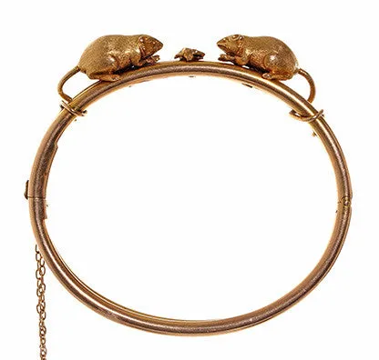 Bracelets Bell Bird Antiques Victorian Thornhill Mouse Bangle