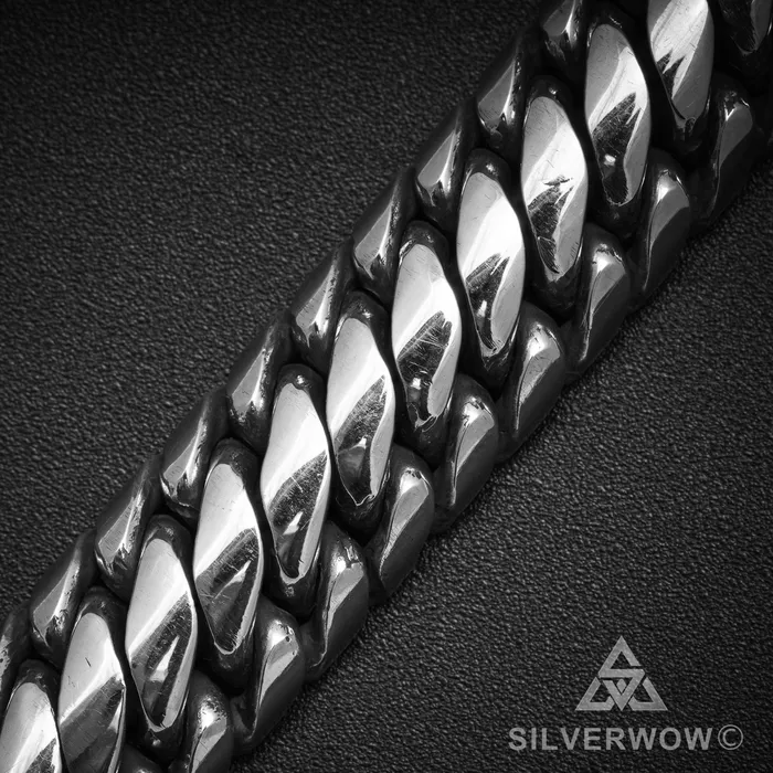 Bracelets Woven Snake Bracelet 15mm silverwow