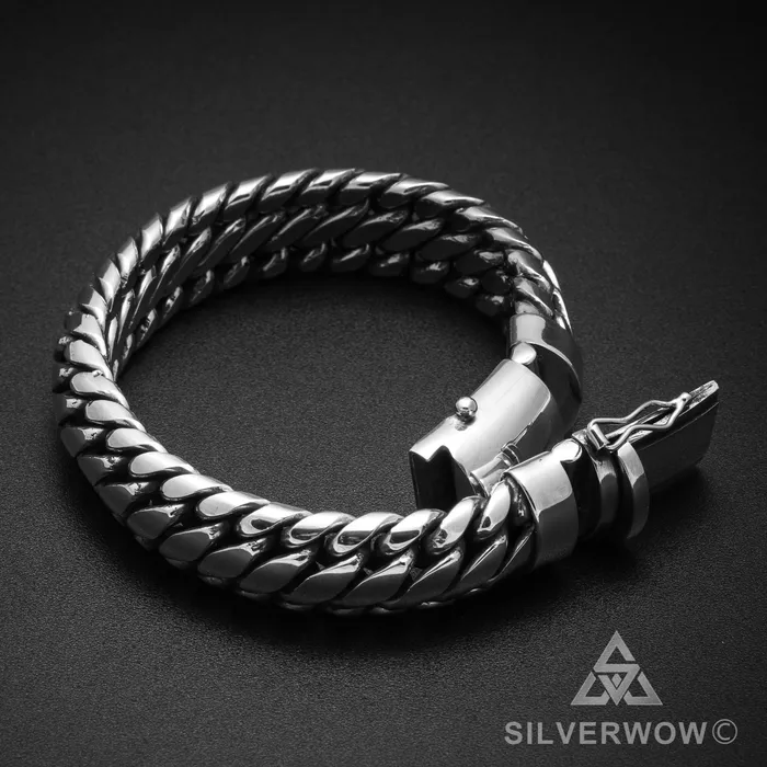 Bracelets Woven Snake Bracelet 15mm silverwow