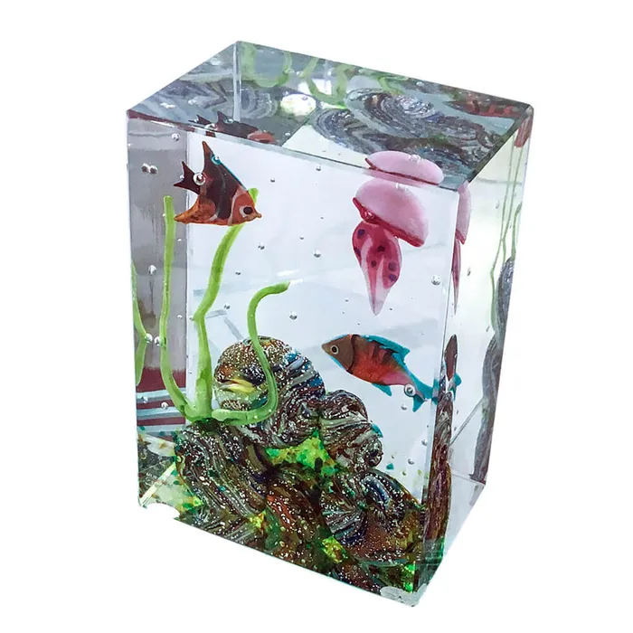 Costantini Diego Earrings Murano glass Aquarium Model 8