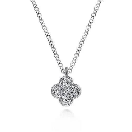 GABRIEL CO Necklaces 14K White Gold Fashion Necklace