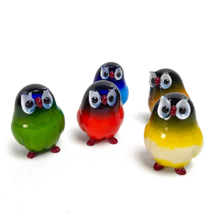 Murano Glass Owl The Soul of the Night Balbi Cristiano Necklaces