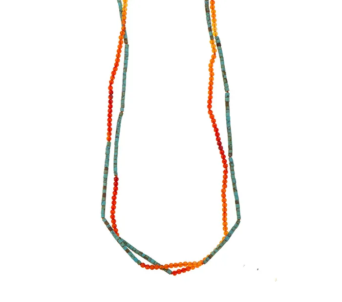 Nava Zahavi Necklaces Nava Zahavi Turquoise and Carnelian Necklace