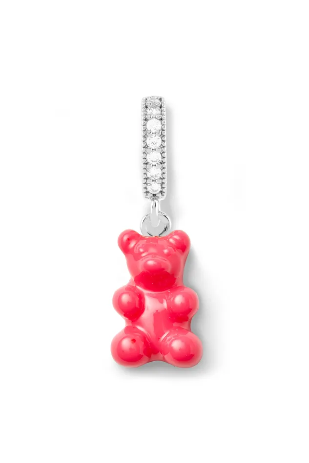 Nostalgia bear Pave Connector Silver plated Cosmopolitan Crystal Haze Jewelry Rings