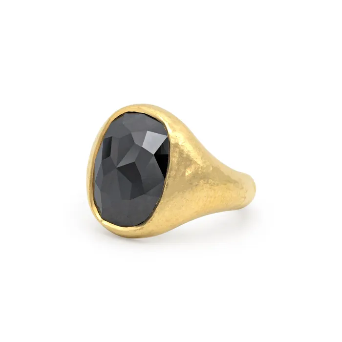 Rings VANIE Cushion Cut Black Diamond Ring