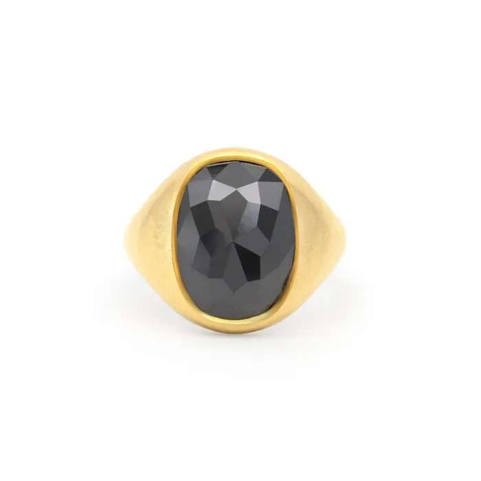 Rings VANIE Cushion Cut Black Diamond Ring