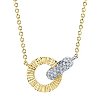 SHY CREATIONS Necklaces 007CT DIAMOND PAVE NECKLACE