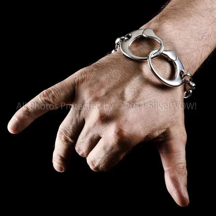 silverwow Bracelets Handcuff Bracelet Handcuffs Design