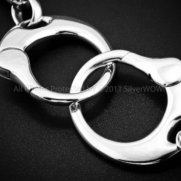 silverwow Bracelets Handcuff Bracelet Handcuffs Design