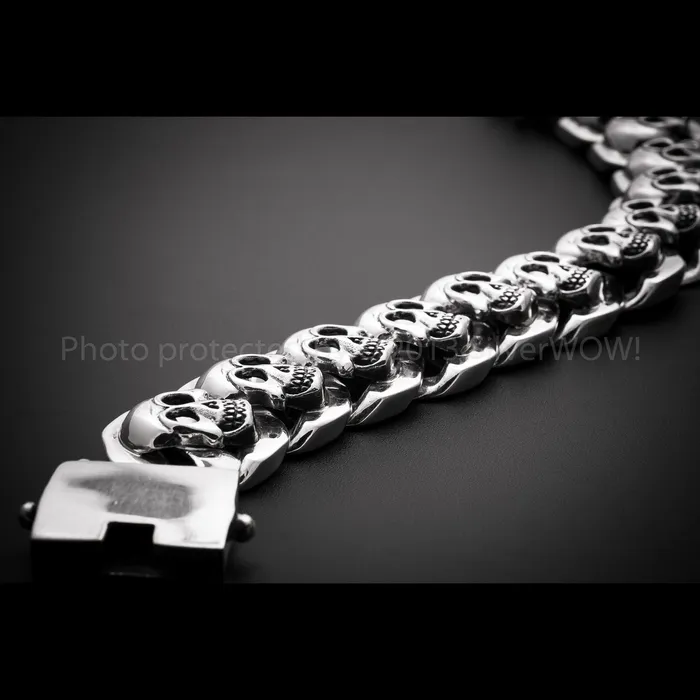 Skulls Bracelet 23mm silverwow Bracelets