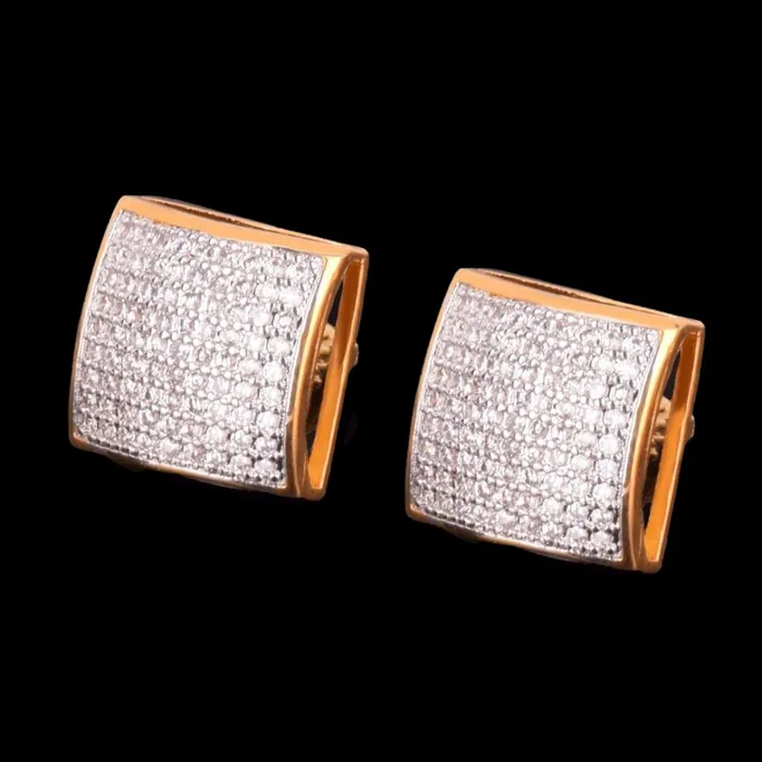 Umbrella 12MM Umbrella Iced Out Diamond Stud Earrings Earrings