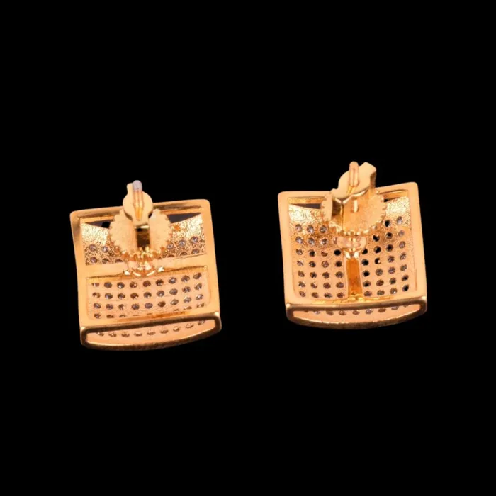 Umbrella 12MM Umbrella Iced Out Diamond Stud Earrings Earrings