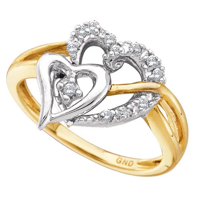 110CTDiamond HEART RING gndatlanta Rings