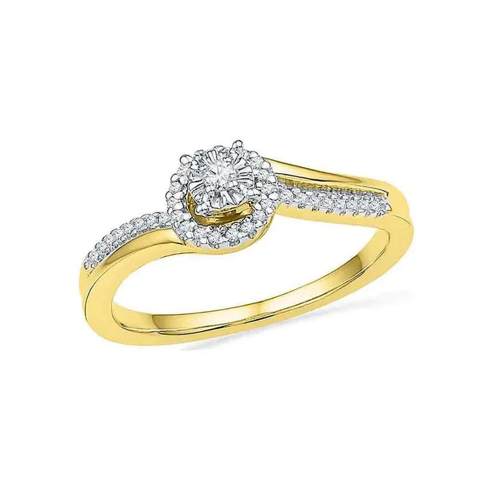 10k Yellow Gold Round Diamond Solitaire Halo Bridal Engagement Ring 16 Cttw gndatlanta Rings 10k Yellow Gold Round Diamond Solitaire Halo Bridal Engagement Ring 16 Cttw gndatlanta Rings