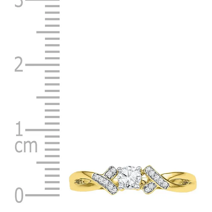 10k Yellow Gold Round Diamond Solitaire Twist Bridal Engagement Ring 13 Cttw gndatlanta Rings 10k Yellow Gold Round Diamond Solitaire Twist Bridal Engagement Ring 13 Cttw gndatlanta Rings
