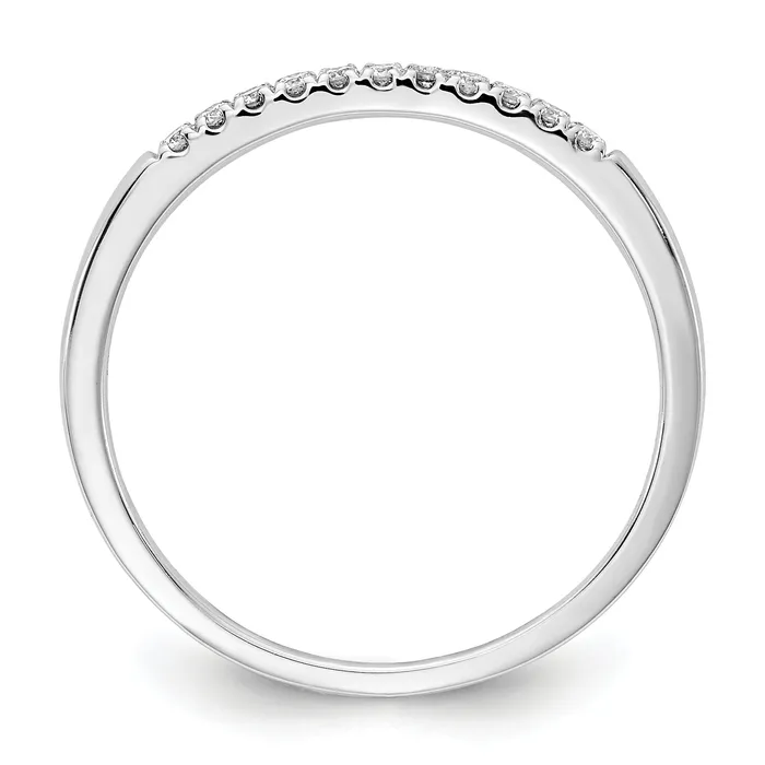 14k White Gold 110 Ct Lab Grown Diamond VSSI G Wedding Band Ring Goldia Rings