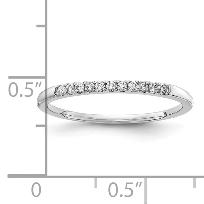 14k White Gold 110 Ct Lab Grown Diamond VSSI G Wedding Band Ring Goldia Rings