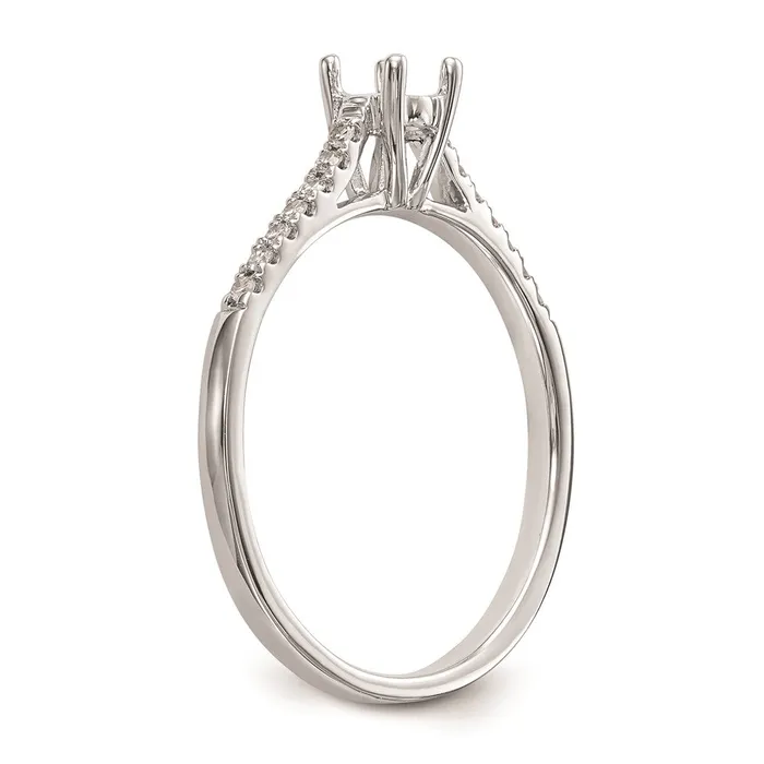 14K White Gold Complete Real Diamond PromiseEngagement Ring Goldiacom Rings