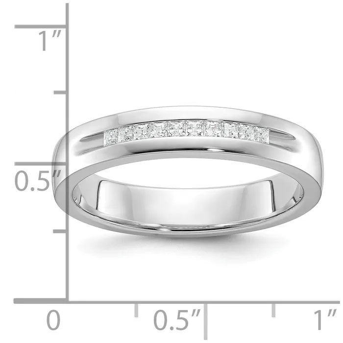 14k White Gold Mens 14 carat Diamond Complete Ring Goldia Rings