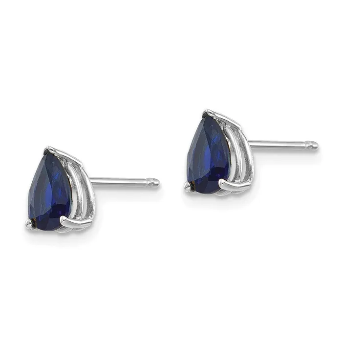 14k White Gold Sapphire Earrings Goldia Earrings