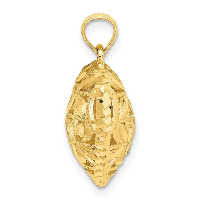 14k Yellow Gold Polished 3D Puffed Heart Pendant Goldia Necklaces
