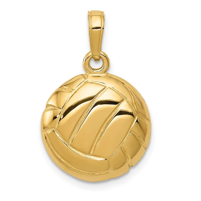 14k Yellow Gold Polished OpenBacked Volleyball Pendant Goldia PreStyled Sets 14k Yellow Gold Polished OpenBacked Volleyball Pendant Goldia PreStyled Sets