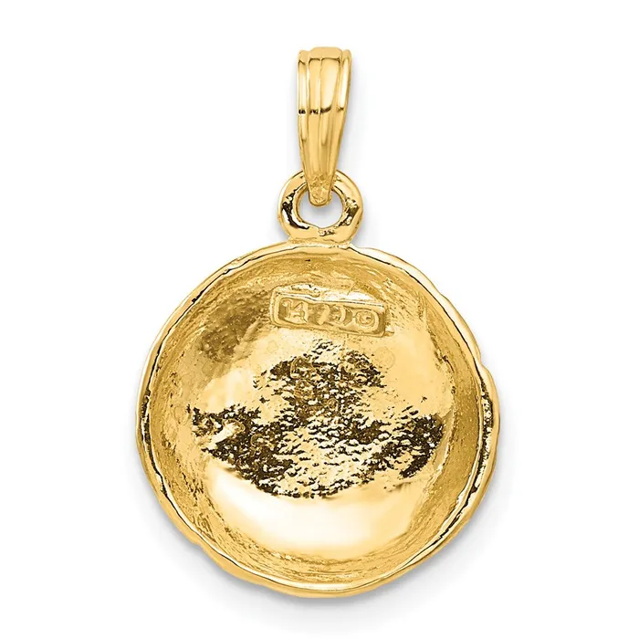 14k Yellow Gold Polished OpenBacked Volleyball Pendant Goldia PreStyled Sets
