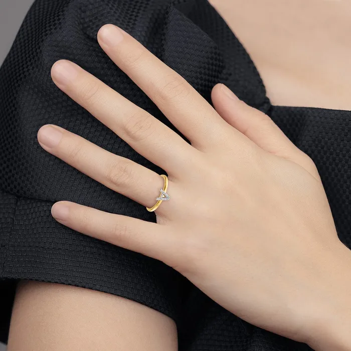 14k Yellow Gold Real Diamond Initial A Ring Goldiacom Rings