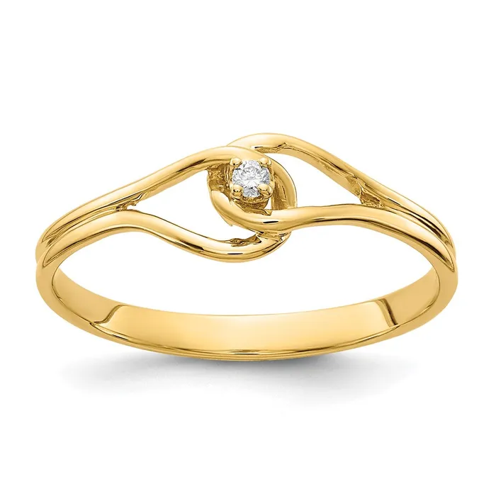 14K Yellow Gold VS Real Diamond ring Goldiacom Rings