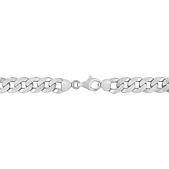 Bracelets JMS always Original AMOUR 102mm Curb Link Chain Bracelet In Sterling Silver 9 In