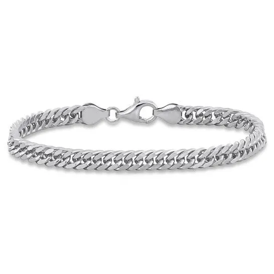 Bracelets JMS always Original Amour 55mm Double Curb Link Chain Bracelet in Sterling Silver Bracelets JMS always Original Amour 55mm Double Curb Link Chain Bracelet in Sterling Silver