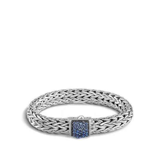 Bracelets JMS always Original John Hardy Classic Chain 105mm Silver Bracelet Sapphire Clasp Size Medium BBS94052BSPXUM Bracelets JMS always Original John Hardy Classic Chain 105mm Silver Bracelet Sapphire Clasp Size Medium BBS94052BSPXUM