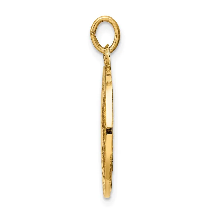 Charm Necklaces Goldia 14k Yellow Gold Matka Boska Medal Charm