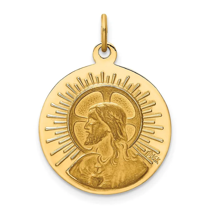 Charm Necklaces Goldia 14k Yellow Gold Matka Boska Medal Charm