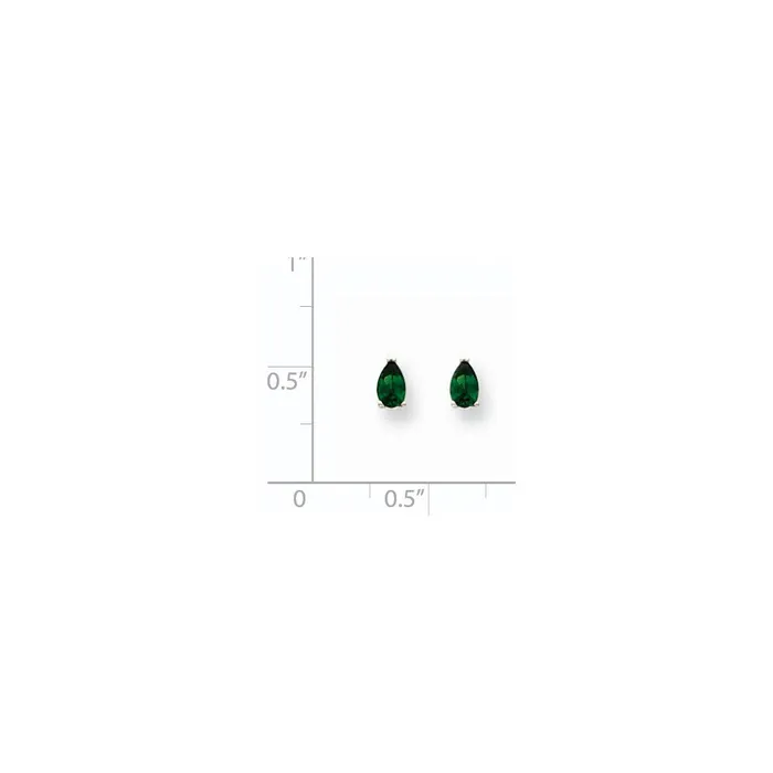 Earrings 14k White Gold Tsavorite Earrings Goldia