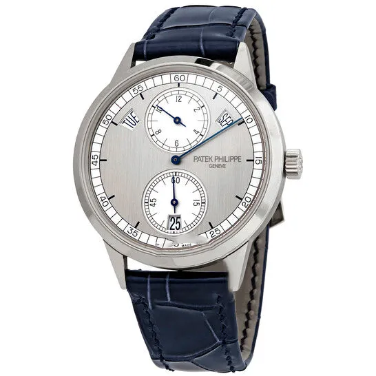 Earrings JMS always Original Patek Complications Silver Dial 18K White Gold Automatic Mens Watch 5235G001
