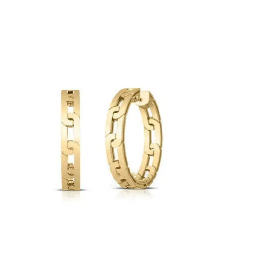 Earrings JMS always Original Roberto Coin Navarra Hoop Earrings 20Mm 8883242Ayer0